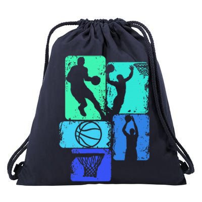 Basketball Player Drawstring Bag