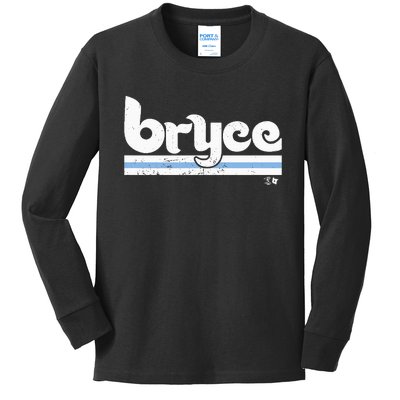 Bryce Philadelphia Baseball Kids Long Sleeve Shirt