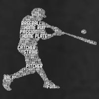 Baseball Player Batter 7 Panel Mesh Trucker Snapback Hat