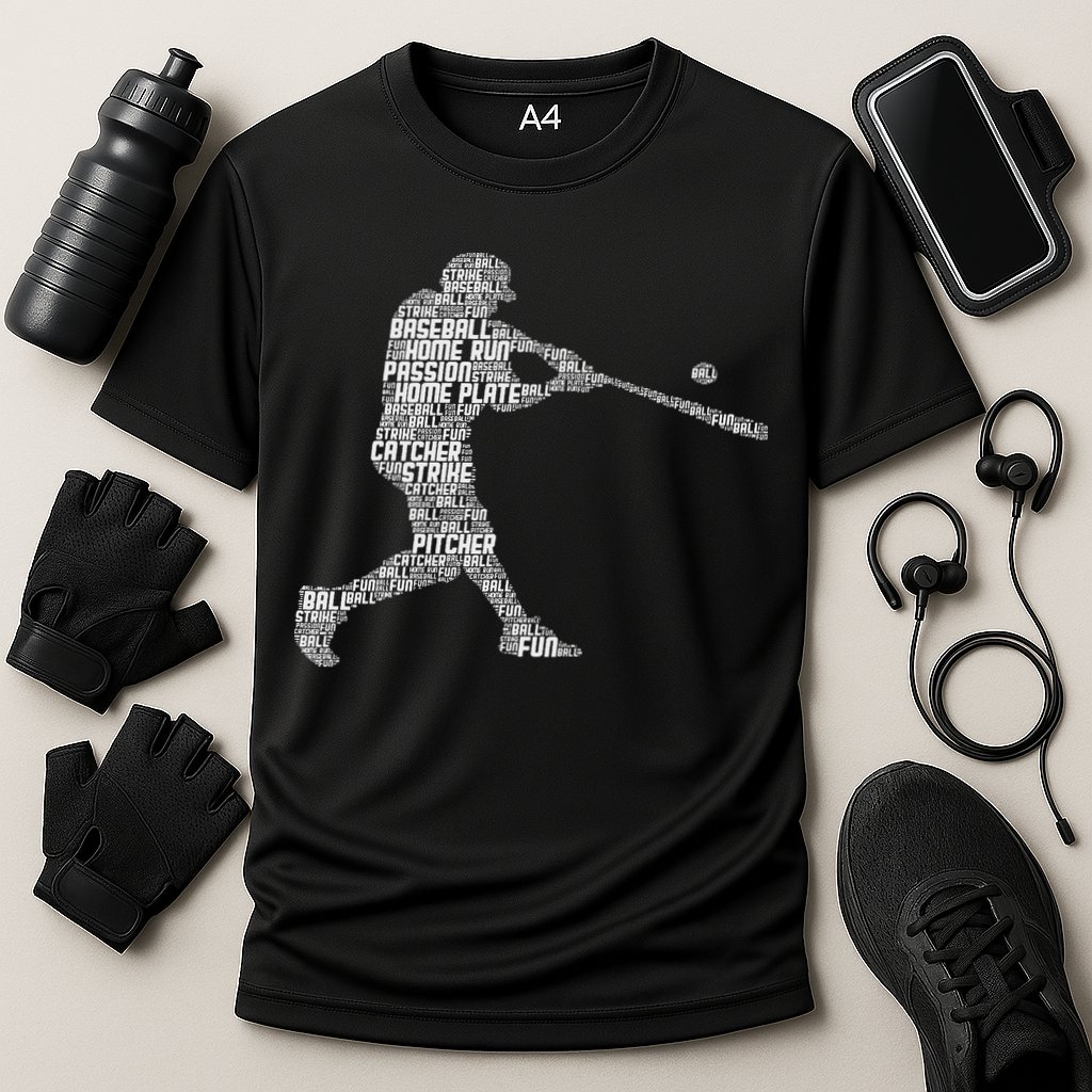 Baseball Player Batter Cooling Performance Crew T-Shirt