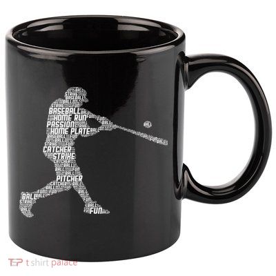 Baseball Player Batter 11oz C Handle Ceramic Mug
