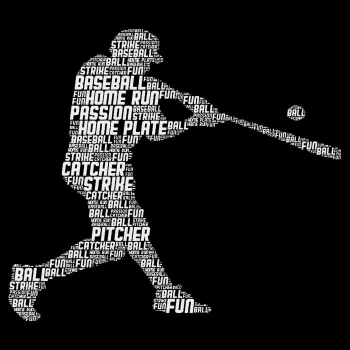 Baseball Player Batter Drawstring Bag
