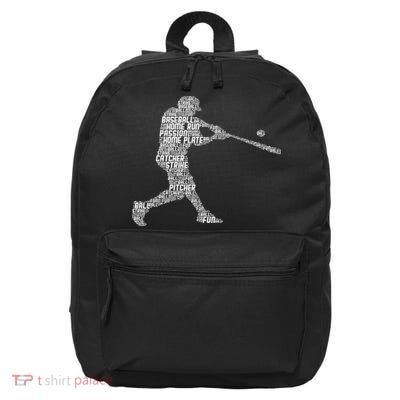 Baseball Player Batter 16 in Basic Backpack
