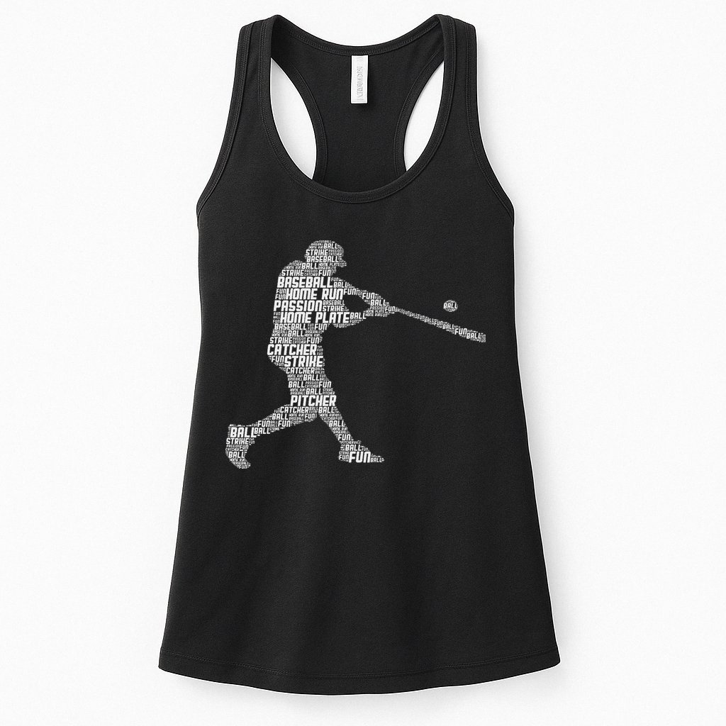 Baseball Player Batter Womens Tank Top