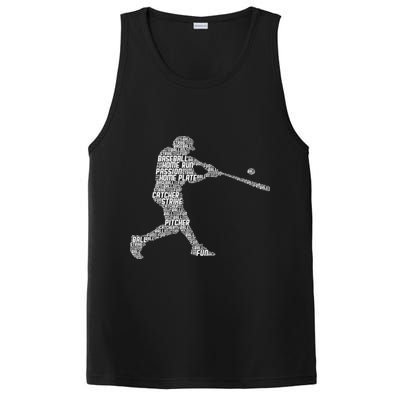 Baseball Player Batter PosiCharge Competitor Tank