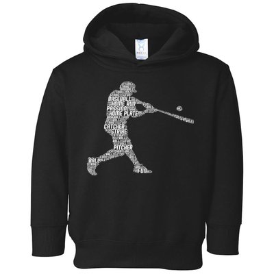 Baseball Player Batter Toddler Hoodie