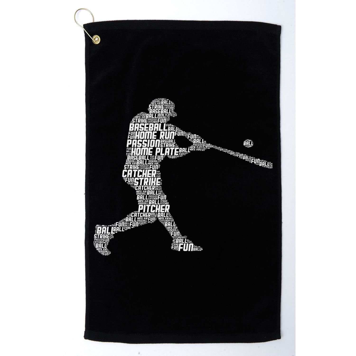 Baseball Player Batter Golf Towel