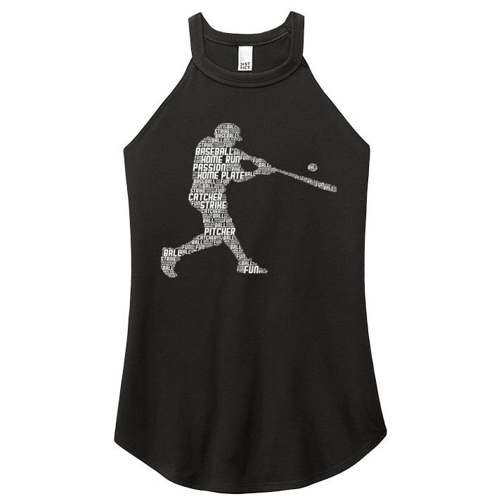 Baseball Player Batter Women's Perfect Tri Rocker Tank