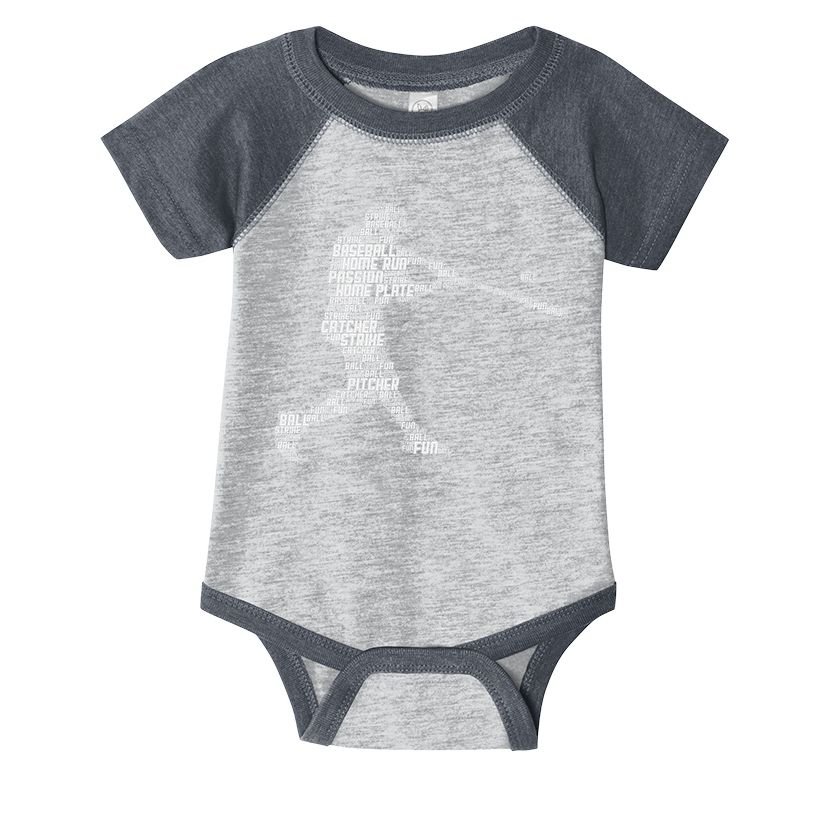 Baseball Player Batter Infant Baby Jersey Bodysuit