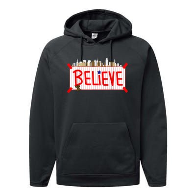 Believe Philadelphia Baseball Players Performance Fleece Hoodie