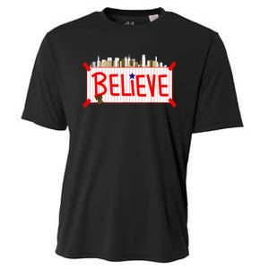 Believe Philadelphia Baseball Players Cooling Performance Crew T-Shirt