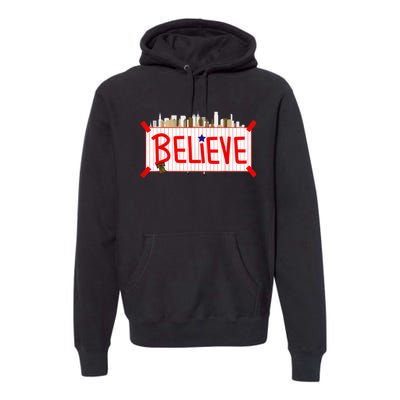 Believe Philadelphia Baseball Players Premium Hoodie