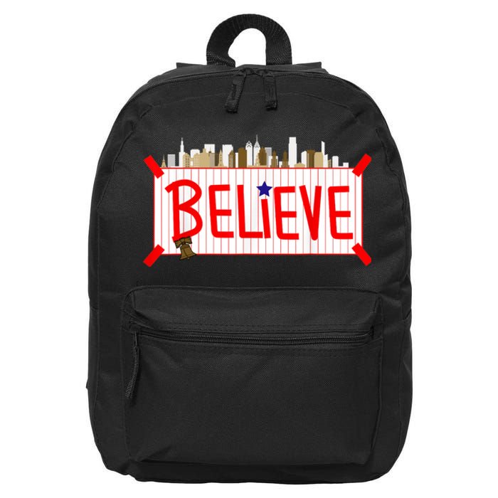 Believe Philadelphia Baseball Players 16 in Basic Backpack