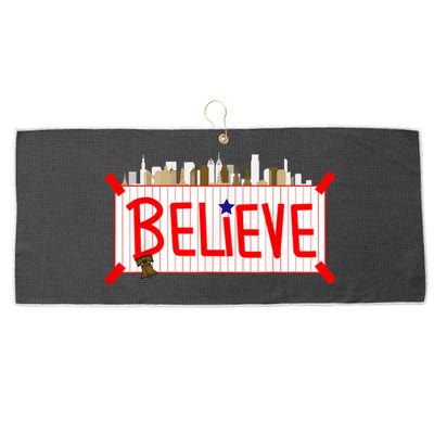 Believe Philadelphia Baseball Players Large Microfiber Waffle Golf Towel