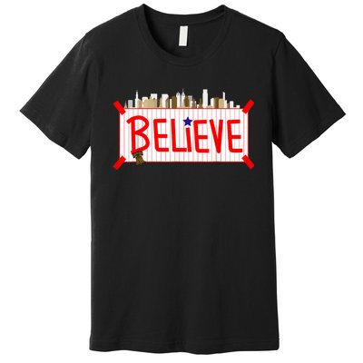 Believe Philadelphia Baseball Players Premium T-Shirt