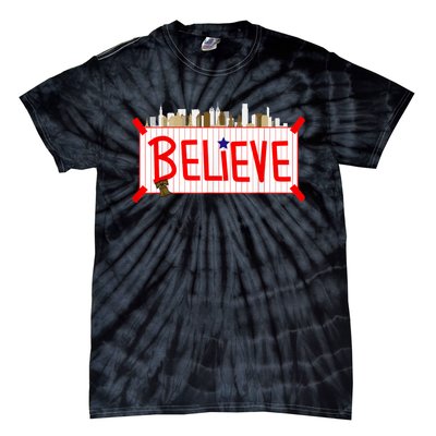 Believe Philadelphia Baseball Players Tie-Dye T-Shirt