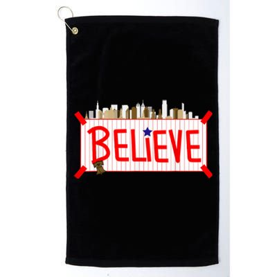 Believe Philadelphia Baseball Players Platinum Collection Golf Towel