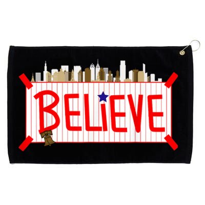 Believe Philadelphia Baseball Players Grommeted Golf Towel