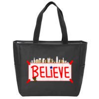 Believe Philadelphia Baseball Players Zip Tote Bag