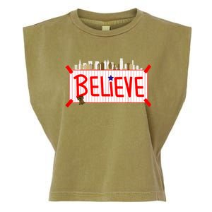 Believe Philadelphia Baseball Players Garment-Dyed Women's Muscle Tee