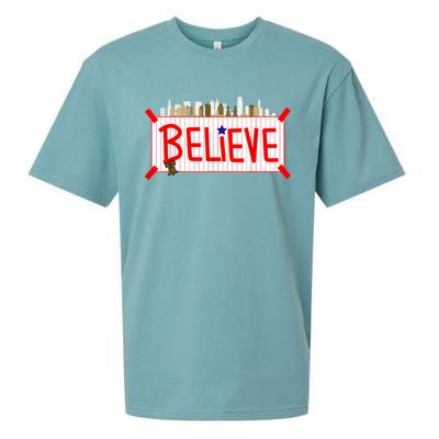 Believe Philadelphia Baseball Players Sueded Cloud Jersey T-Shirt