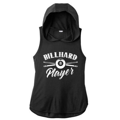 Billard Player Billiard Pool Lover Gift Ladies PosiCharge Tri-Blend Wicking Draft Hoodie Tank