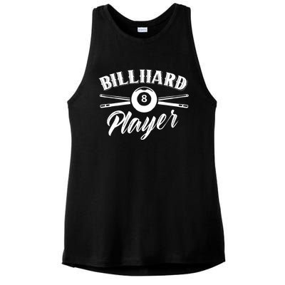 Billard Player Billiard Pool Lover Gift Ladies PosiCharge Tri-Blend Wicking Tank