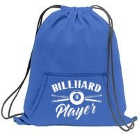 Billard Player Billiard Pool Lover Gift Sweatshirt Cinch Pack Bag