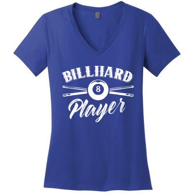 Billard Player Billiard Pool Lover Gift Women's V-Neck T-Shirt