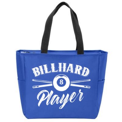 Billard Player Billiard Pool Lover Gift Zip Tote Bag