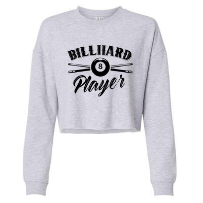 Billard Player Billiard Pool Lover Gift Cropped Pullover Crew