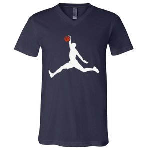 Basketball Player V-Neck T-Shirt