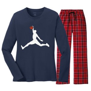 Basketball Player Women's Long Sleeve Flannel Pajama Set 