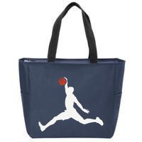Basketball Player Zip Tote Bag