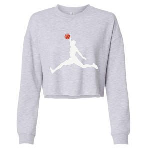 Basketball Player Cropped Pullover Crew