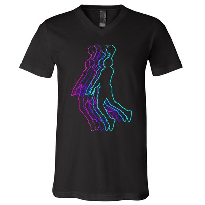 Basketball Player V-Neck T-Shirt