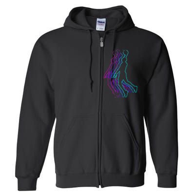 Basketball Player Full Zip Hoodie