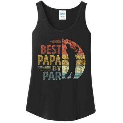 Best Papa By Par Fathers Day Golf Gift Grandpa Ladies Essential Tank