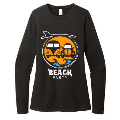 Beach Party Womens CVC Long Sleeve Shirt