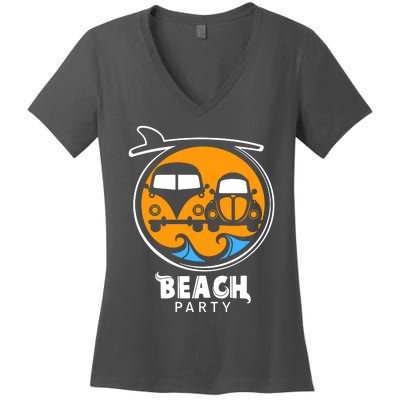 Beach Party Women's V-Neck T-Shirt