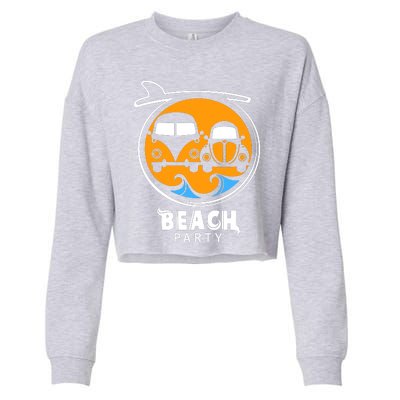 Beach Party Cropped Pullover Crew