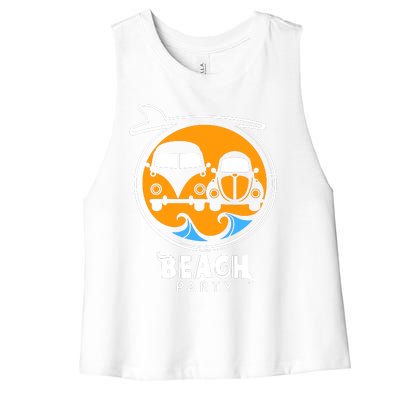 Beach Party Women's Racerback Cropped Tank