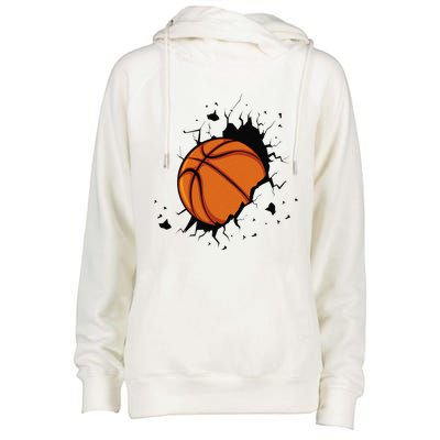 Basketball Players Basketball Team Graphic Sports Basketball Womens Funnel Neck Pullover Hood