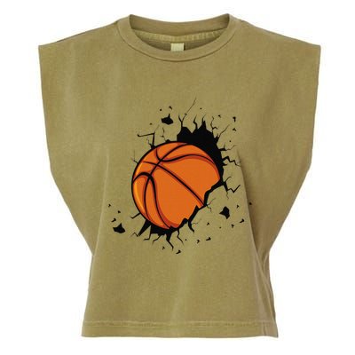 Basketball Players Basketball Team Graphic Sports Basketball Garment-Dyed Women's Muscle Tee