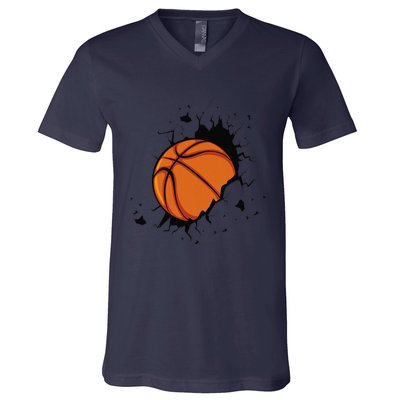 Basketball Players Basketball Team Graphic Sports Basketball V-Neck T-Shirt