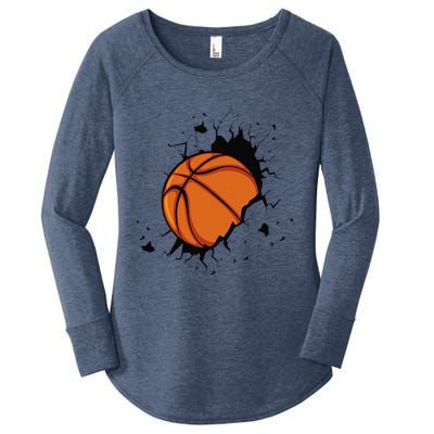 Basketball Players Basketball Team Graphic Sports Basketball Women's Perfect Tri Tunic Long Sleeve Shirt