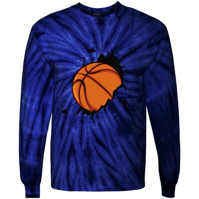 Basketball Players Basketball Team Graphic Sports Basketball Tie-Dye Long Sleeve Shirt