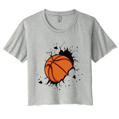 Basketball Players Basketball Team Graphic Sports Basketball Women's Crop Top Tee