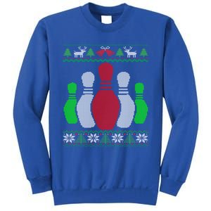 Bowling Pins Bowler Gift Bowling Team Ugly Christmas Gift Sweatshirt