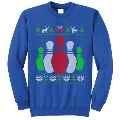 Bowling Pins Bowler Gift Bowling Team Ugly Christmas Gift Sweatshirt